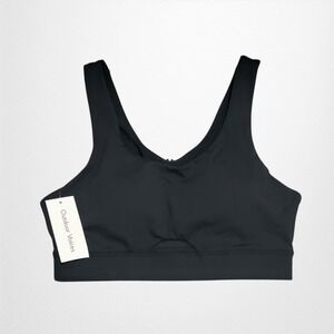 Outdoor Voices Coolform Sports‎ Bra Womens Small Black Wire Free Pull On NEW